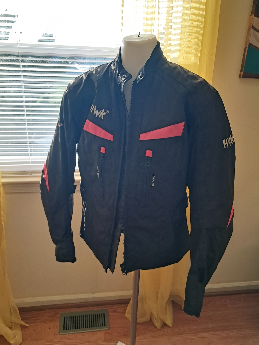 HWK Black & Pink Lightweight Women's Riding Jacket